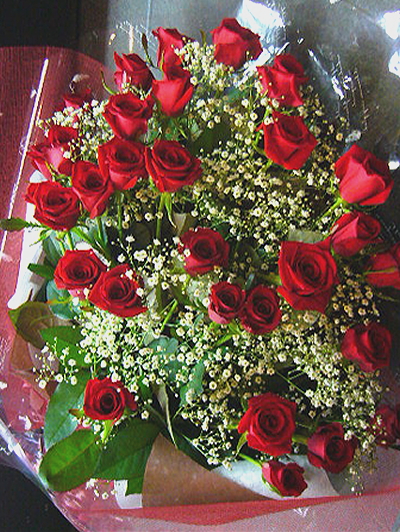 赤薔薇５０本花束