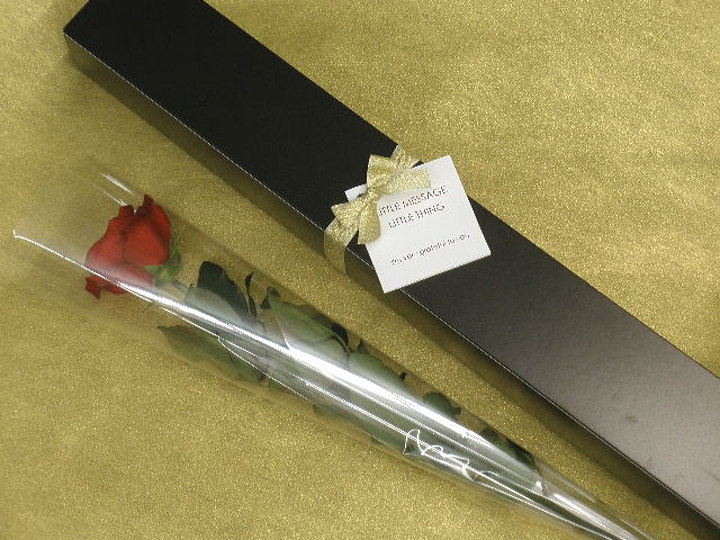 季節のお花を記念日に贈る 花束やアレンジメントをプレゼント カーネーション 赤 一輪ギフト 高級箱仕様 花屋 フラワーコード